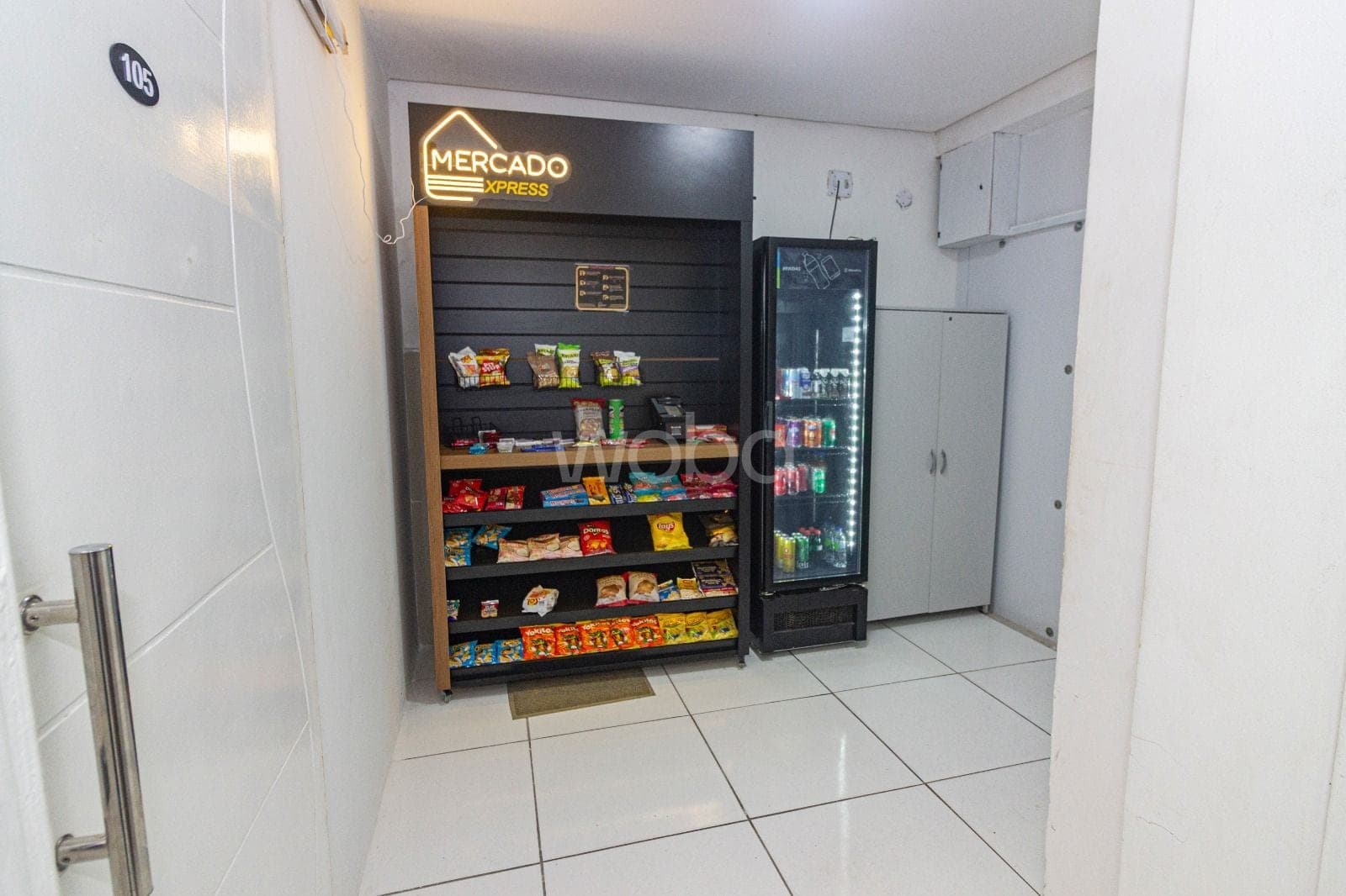 Mercadinho de conveniência do Coworking Parquelândia em Fortaleza — praticidade no dia a dia
