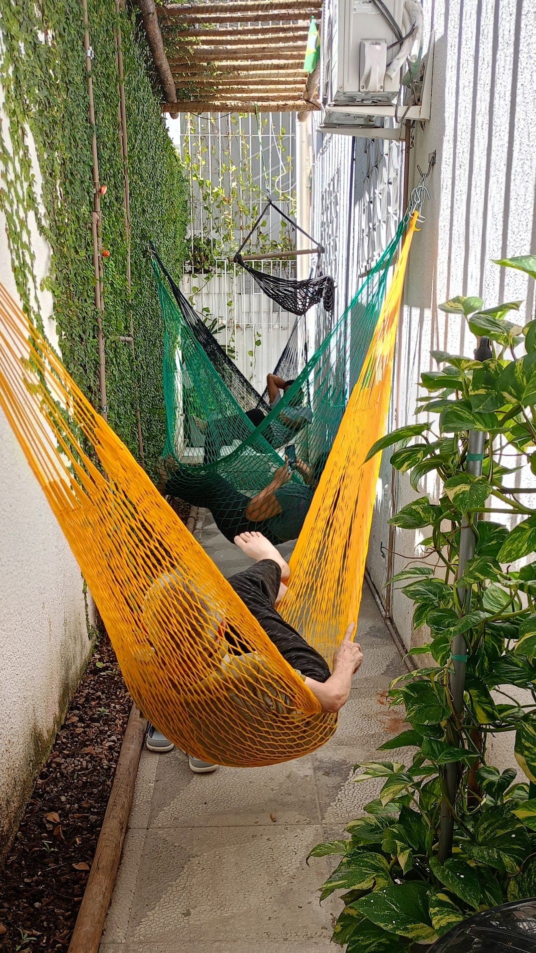 Redário do Coworking Parquelândia em Fortaleza — espaço de relaxamento entre uma tarefa e outra
